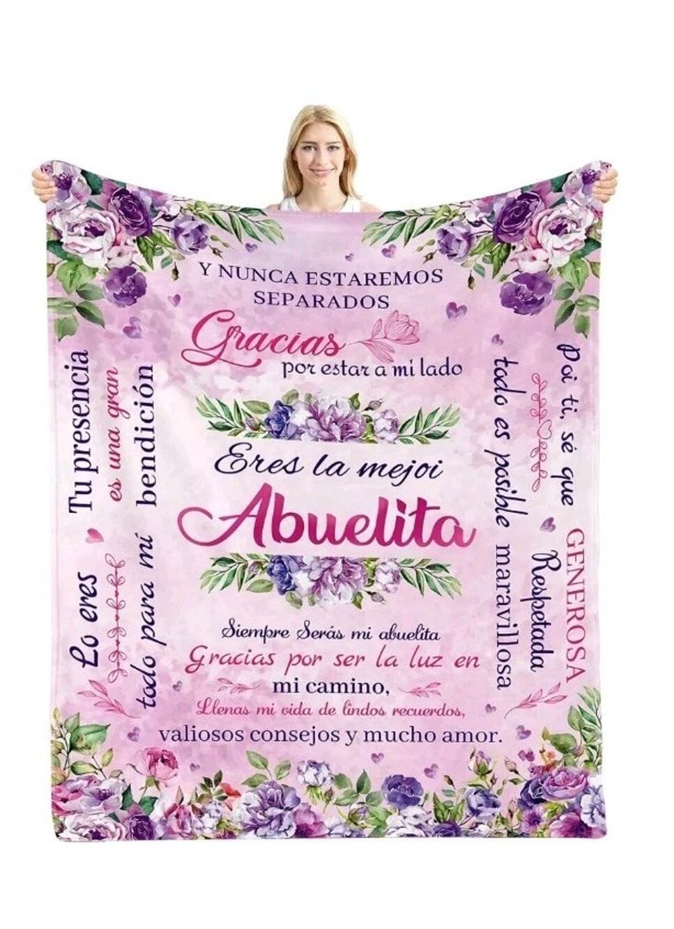 Abuelita Gifts in Spanish, Regalos para Abuela, Grandma 50x60 Christmas s13